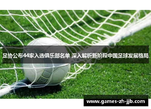 足协公布44家入选俱乐部名单 深入解析新阶段中国足球发展格局 足协公布44家入选俱乐部名单 深入解析新阶段中国足球发展格局